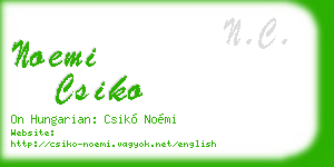 noemi csiko business card